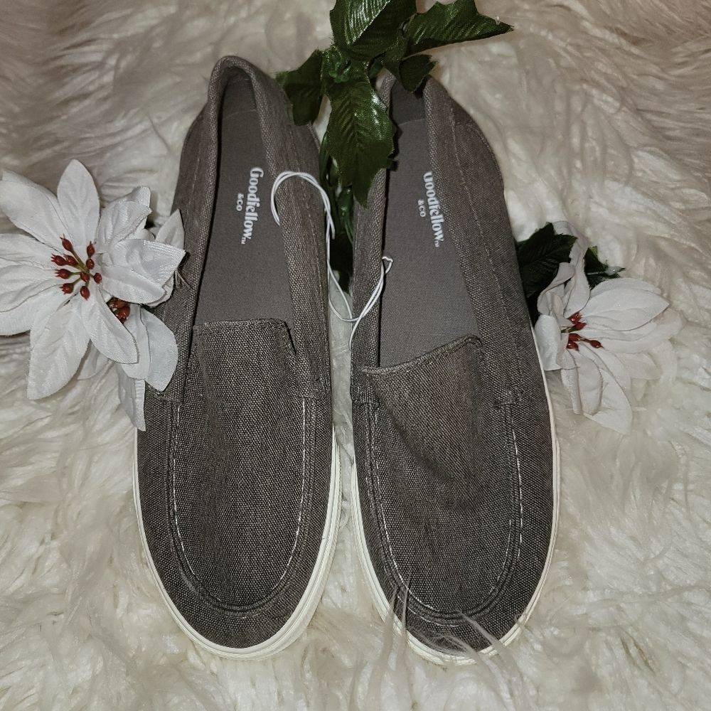 🆕️👟Goodfellow Men's Gabe Casual Canvas Sneaker, Gray, Sz 8